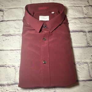 7 Diamonds XXL 4 Way Stretch Men's Burgundy Shirt Liberty Woven
